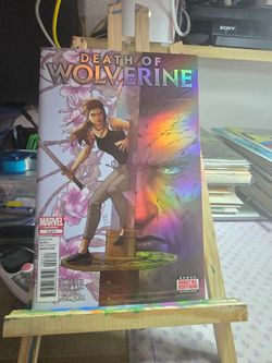 2014 marvel Comics Death of  Wolverine 3 of 4 chromiun cover
