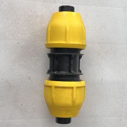 1 in. IPS DR 11 Underground Yellow Poly Gas Pipe Coupler (9 Pcs)