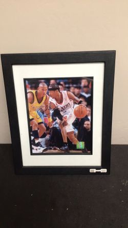 Allen Iverson Signed Sixers Photo