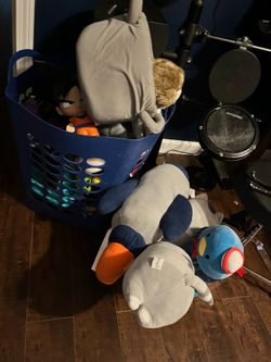 Free stuffed animals and various toys