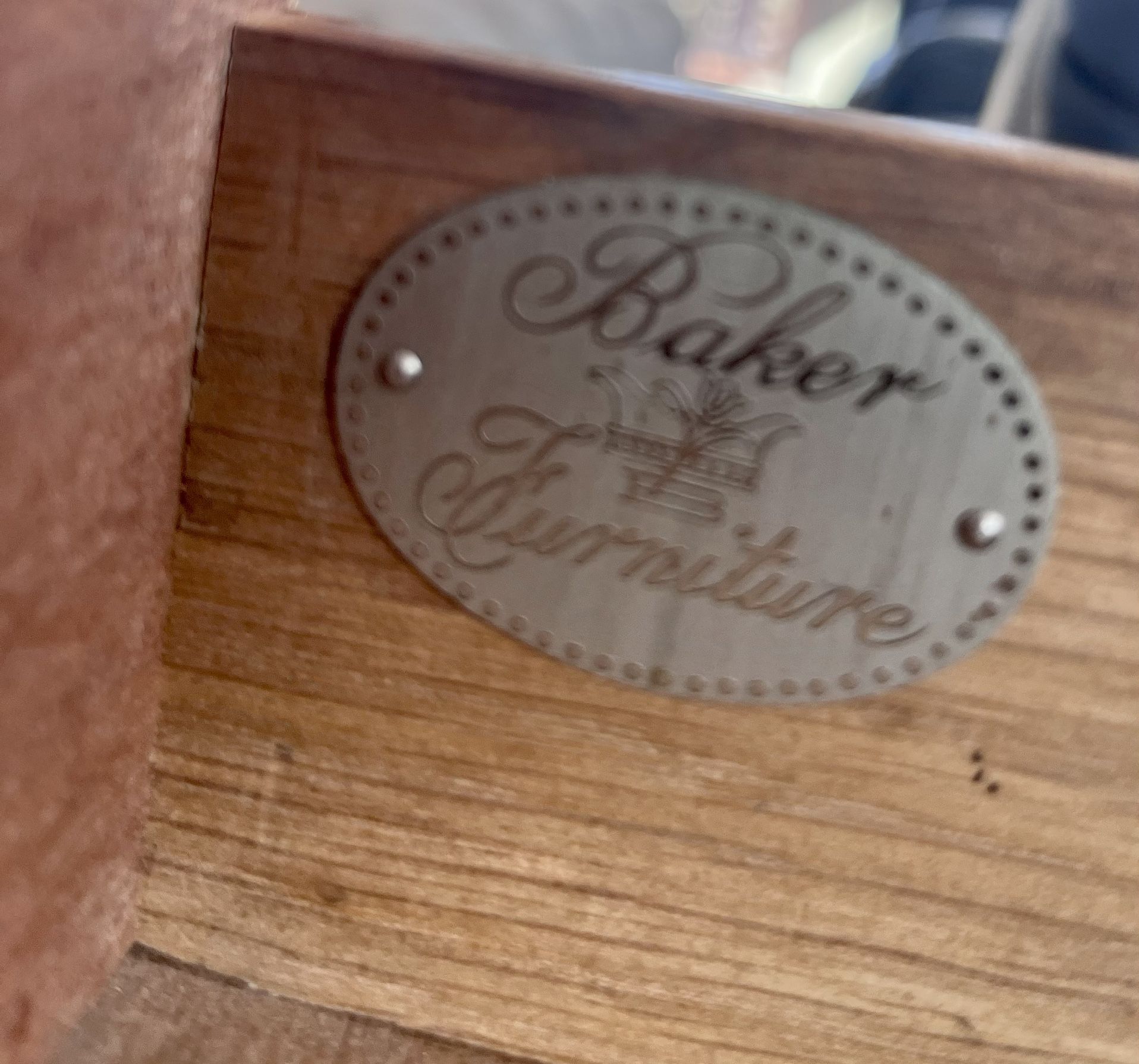 Baker Furniture End Table – Solid Wood, Vintage