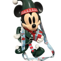 New 2024 Disney Parks Mickey Elf Popcorn Bucket Very Merry Christmas Party 