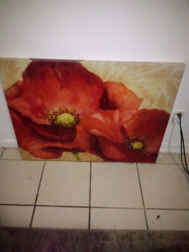 Large Red Flower Picture