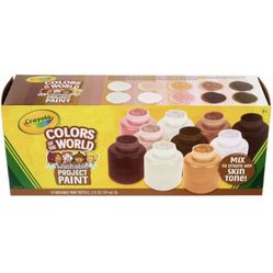 Crayola Colors of the World Washable Project Paint - Set of 10 colors, 2 oz Bottles