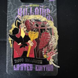 Disney Aladdin's Jafar Happy Halloween Villains Limited Edition Trading Pin