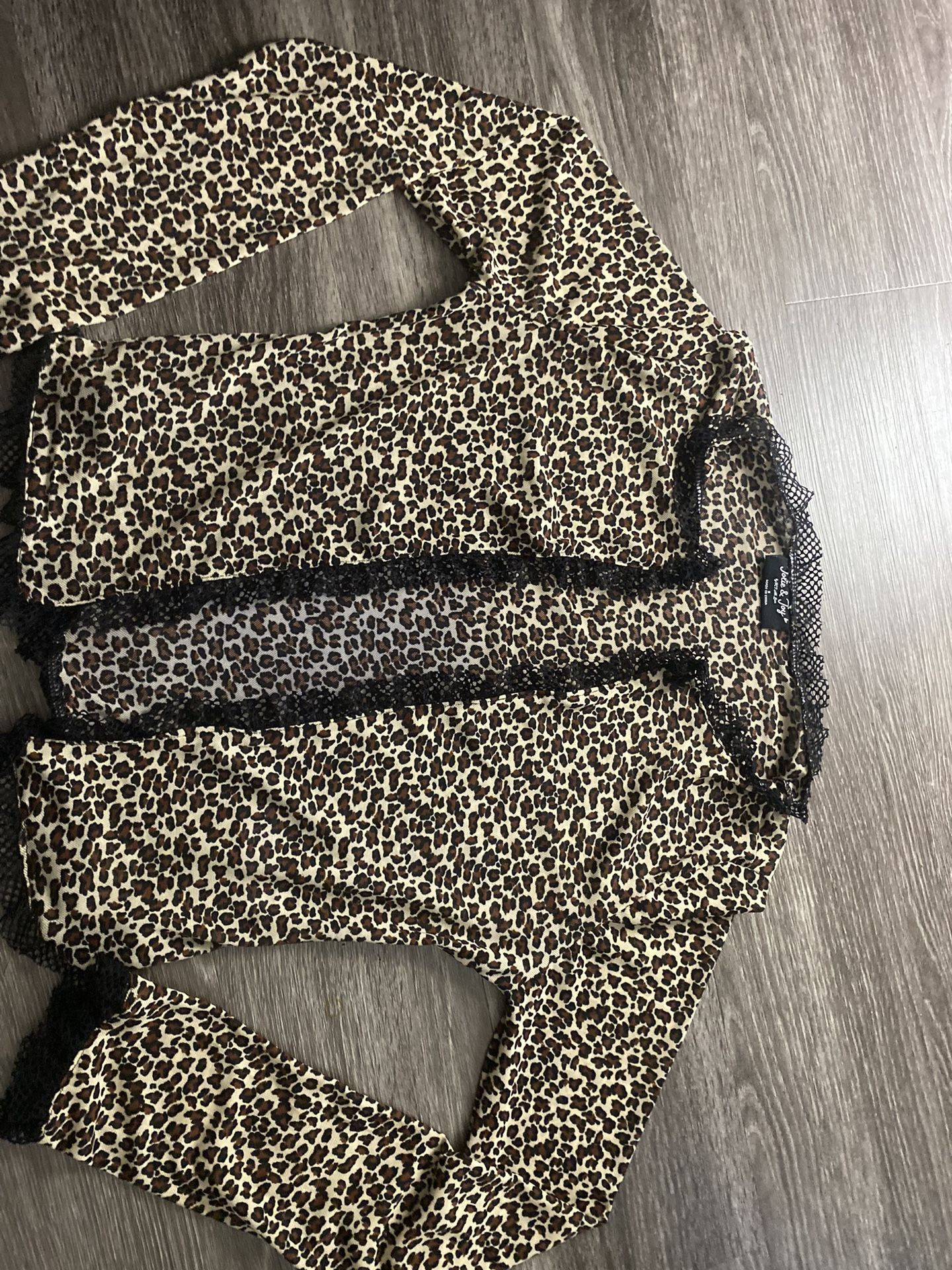 Leopard Laced Cardigan