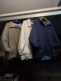 Men's XL Jackets. Hathaway, Ashworth & Haggard.  Lightweight For Cooler Weather.$5 Each