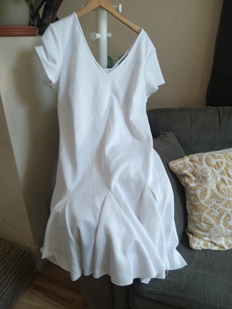 Nice White Dress Ashley Stewart