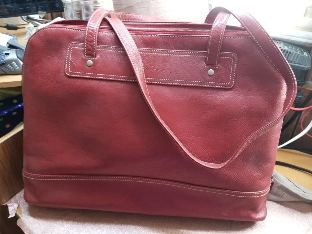 Buxton Red Genuine Leather Bag