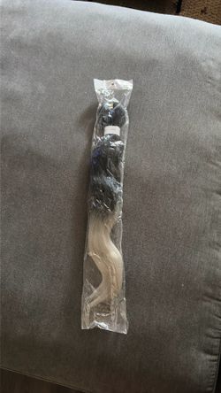 Easy braid hair black/blonde