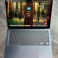 Apple Macbook Air 13.6" M2 8C Chip 8GB RAM 256GB SSD Midnight Blue A2(contact info removed) Model 14 CYCLES 🔁