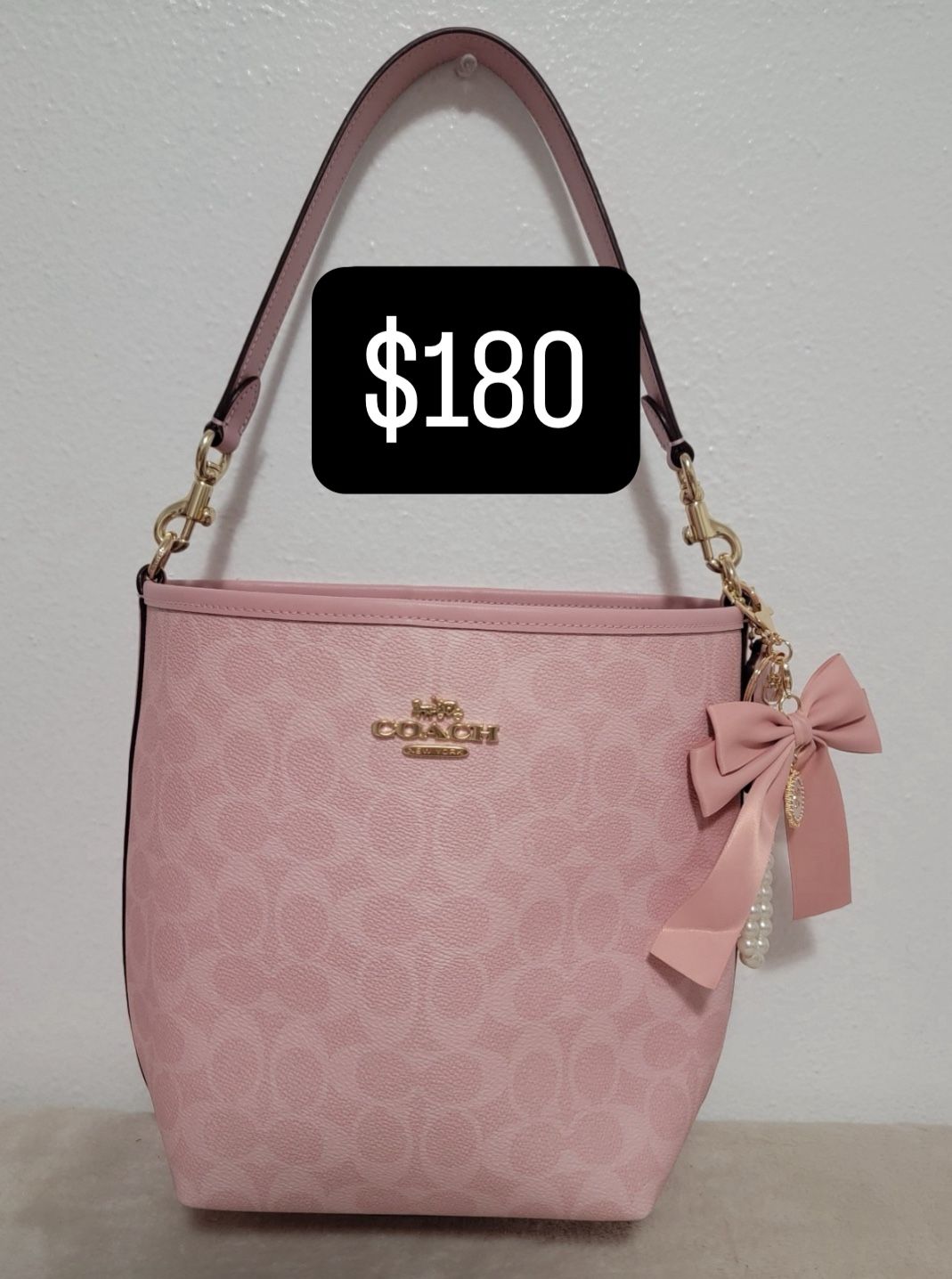 Coach Pink Bucket Bag