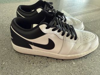 Air Jordan 1 Low Black White Mens Size 11