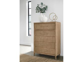 Dorsey Granola Five Drawer Chest