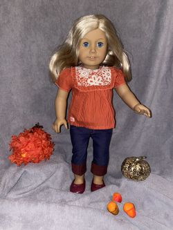 American Girl Doll Just Like You #22 Blonde Hair Blue Eyes Our Generation Outfit