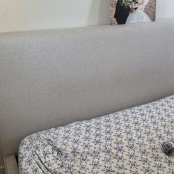 Queen Linen Bed-frame only 