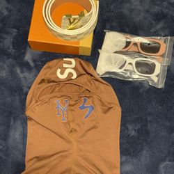 Desginer belts, desginer shades/sun glasses & mask description! 