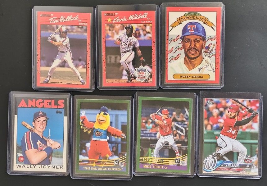 7 MLB Mix Year Legendary Cards Lot. Great Condition