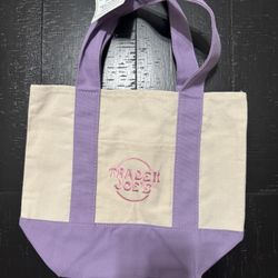 Trader Joe Purple  Pastel Mini Tote Bag 