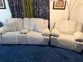 Grey Reclining Couches