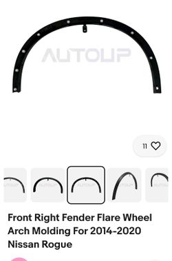 Front Right Fender Flare Wheel Arch Molding For 2014-2020 Nissan Rogue