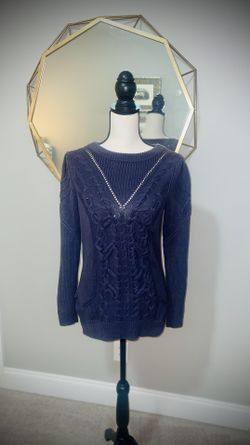 Ladies Tildon Navy Sweater Size Small 