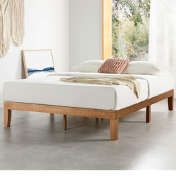 12 Inch Solid Wood Platform Bed - queen