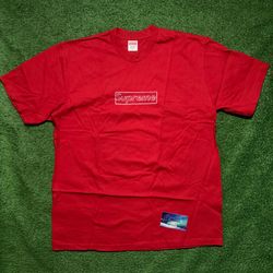 Supreme Kaws Chalk Logo Shirt Large