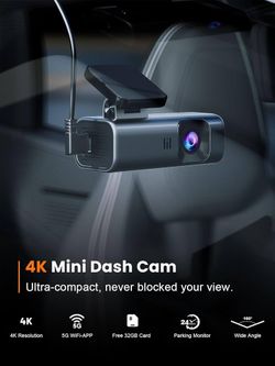 4K WiFi Dash Cam with 32GB Card – Like New