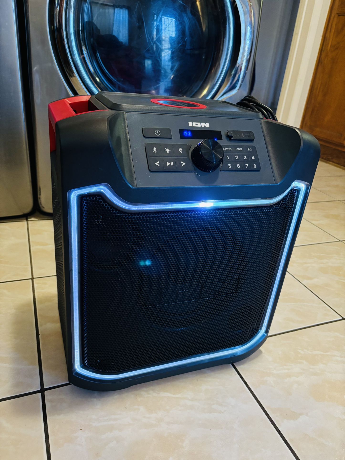 Ion Pathfinder 4 - Bluetooth Portable Bluetooth Speaker – 100-Hour Battery, Waterproof, LED Light Show