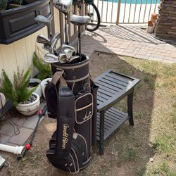 Golf Clubs And Arnold Palmer Bag