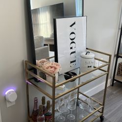 Ikea gold bar cart 