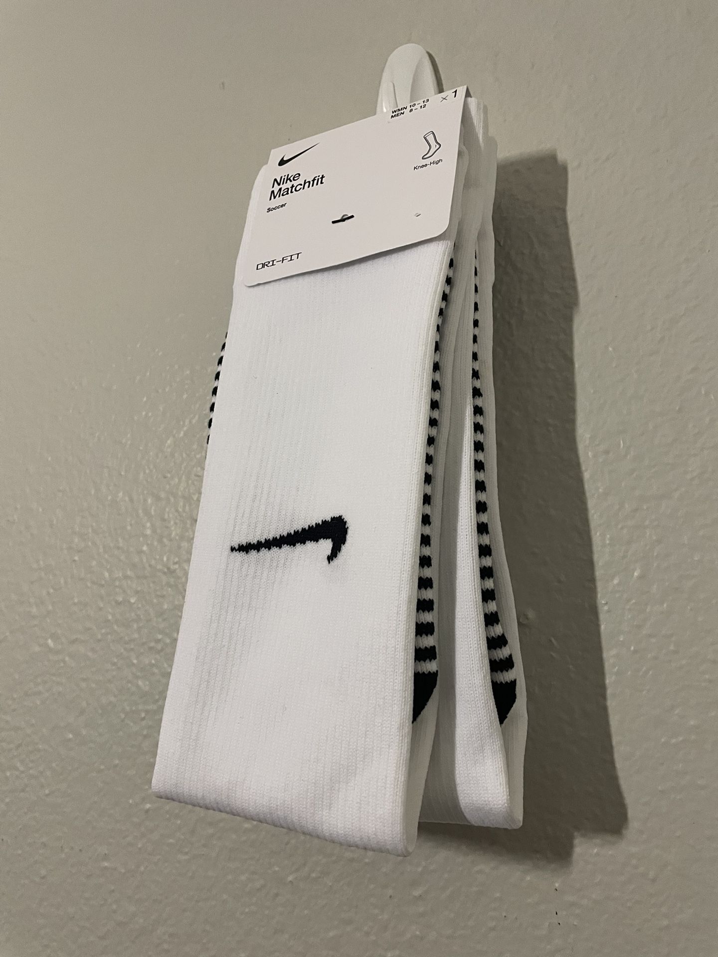 Nike Match fit High Soccer Socks White