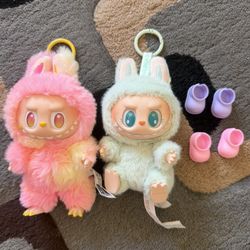POP MART Labubu THE MONSTERS Plush Pendant Keychains