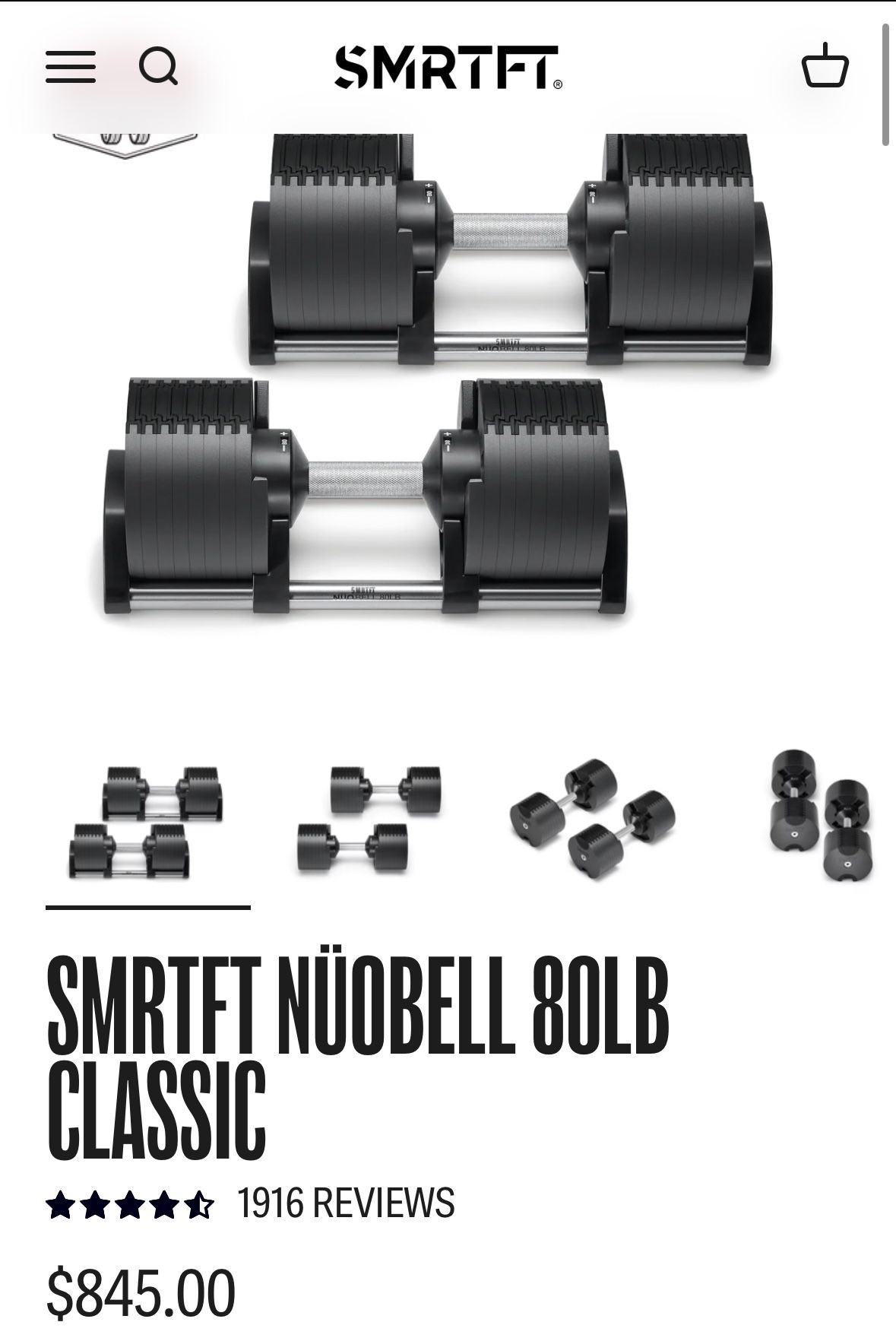 Smrtft Adjustable Dumbbells