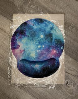 ToLuLu Mouse Pad with Wrist Rest Support, Gel Non-Slip Rubber Base Mousepad, Galaxy