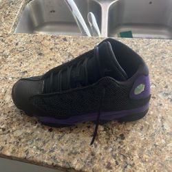 Jordan 13 Black And Purple 