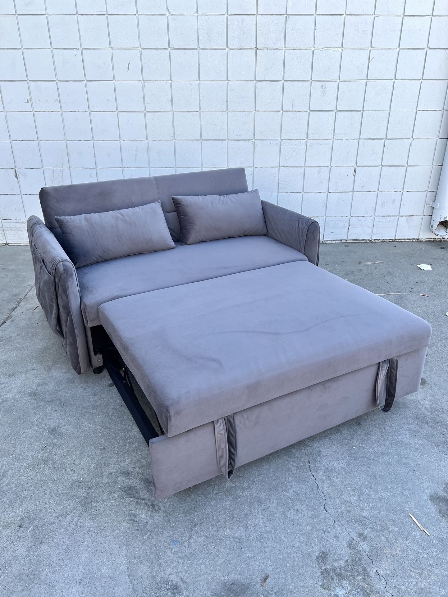 Futon Sofa Bed Pull Out Couch Sleeper Sofa 2 In 1 Convertible Couch Loveseat Daybed