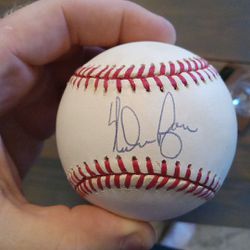 Nolan Ryan Autographed Baseball  and 5000 card