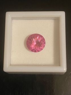 6.50 CT Approx 12 MM Diameter TRTD Pure pink Topaz Loose Gemstone