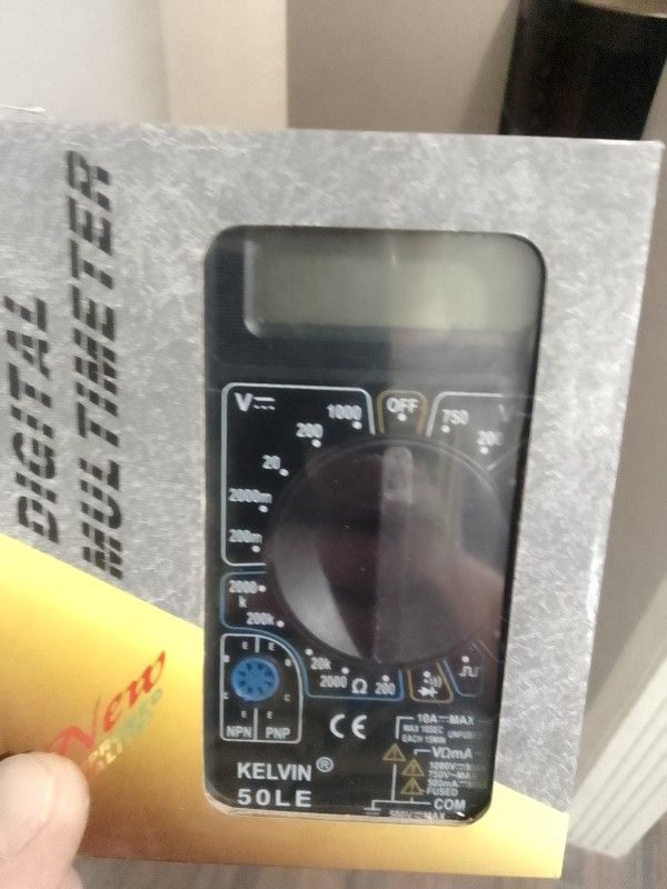 Digital Multimeter Wires And Battery Included