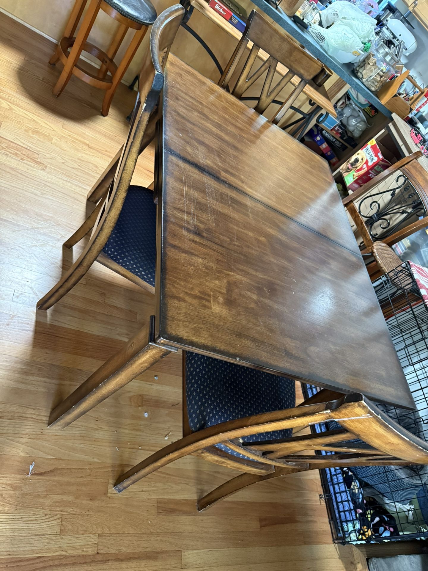 Brown Table And Chairs