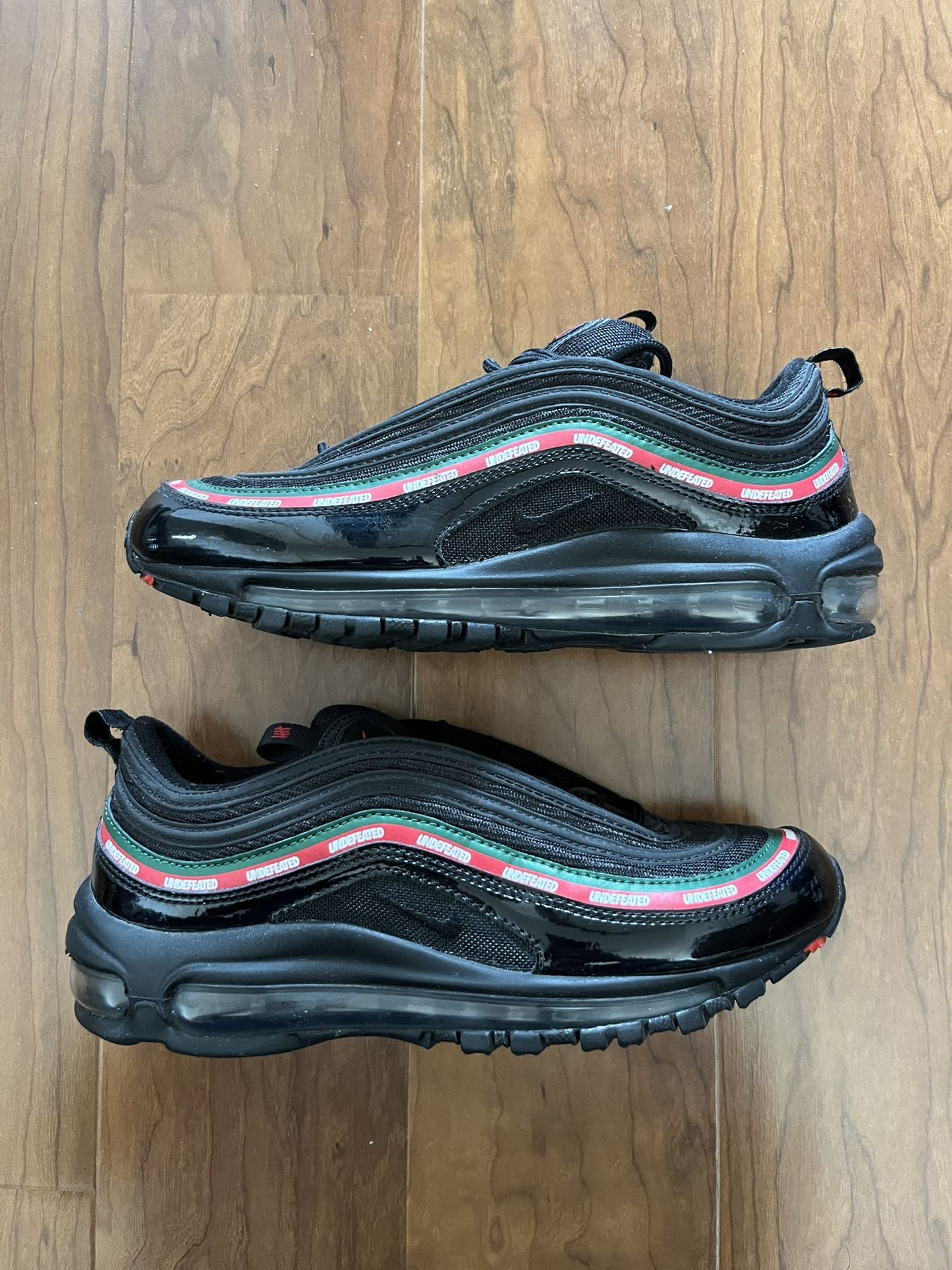 Nike Air Max 97 Undefeated Black Red Green Size