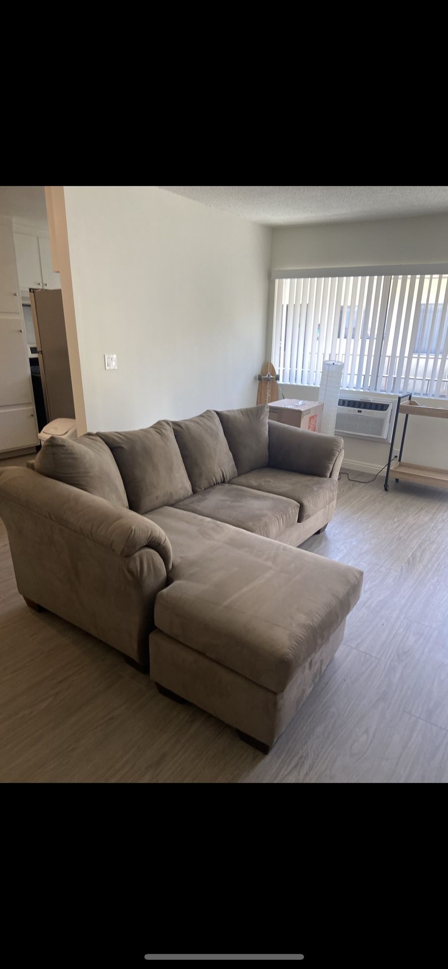 Ashley Furniture Gray Sofa with Chaise for Sale in West Hollywood, CA OfferUp