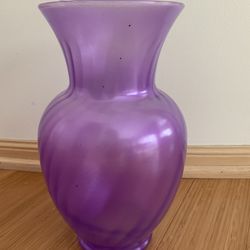 Large Purple Glass Vase