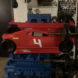 RACE CAR BED with Nightstand Storage