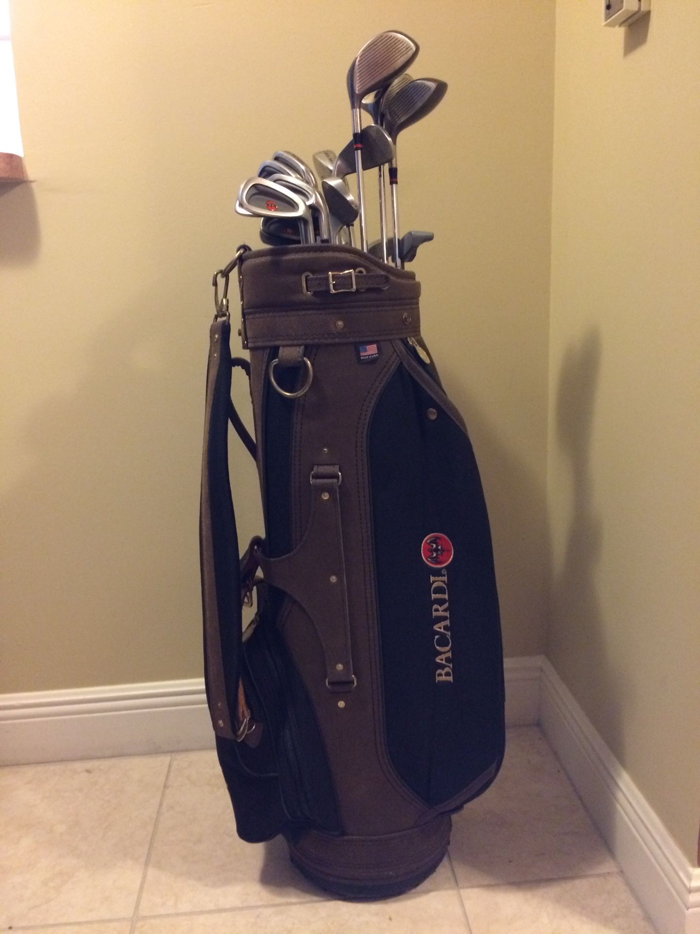 Bacardi Collectors Golf Bag, Bacardi Golf Clubs, Bacardi Golf Travel Bag