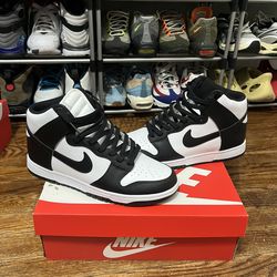 Nike Dunk High Black White Panda size 9