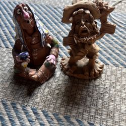  Vintage Clay Handmade Figures 20$ Each 