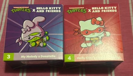 Hello Kitty Ninja turtles  read, isend message only if you are going to buy.  People send message and never answer.